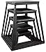 Plyometric Platform Box 5 Pcs Set- 6″, 12″, 18″, 24″, 30″ Black
