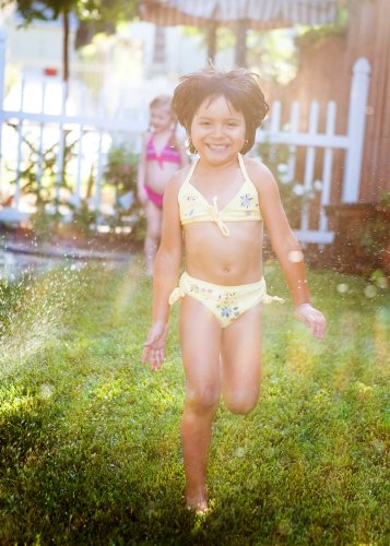 Boutique Lined Embroidered Jasmine 2-pc Swimsuit for Girls