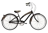Nirve Minx Women's Three-Speed Cruiser Bike (26-Inch Wheels, Gloss Black)