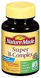 Nature Made Super B-Complex Supplement Tablets with Vitamin C, 100-Count Bottles (Pack of 3)
