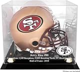 Jerry Rice San Francisco 49ers 2010 Hall of Fame Golden Classic Helmet Case and Mirror Back