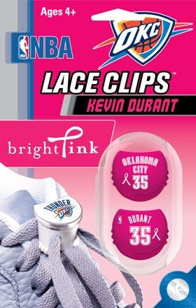 NBA OKC Thunder Kevin Durant Bright Pink Lace Clips