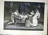 1889 SCHRODER PAPA HEALTH GIRL WINE FAMILY PORTRAIT