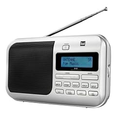 Dual DAB 4 Tragbares Digitalradio (DAB(+), UKW-Tuner, 1 Watt, Kopfh�reranschluss) silber