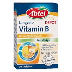 Abtei Langzeit Vitamin B Depot Plus Ginkgo, 30 St�ck