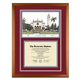 Loyola Marymount University Diploma Frame with LMU Lithograph Art Print