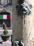 Piazza Duomo Fountain, Ascoli Piceno, Le Marche, Italy Art Photographic Poster Print by Doug Pearson, 12x16