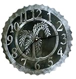 Willow Tree Black and Burnished Steel Wall Clock (12 inch)