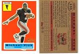 Michael Vick RARE Topps Heritage Rookie Insert Football Card Serial #'D 1067/1956