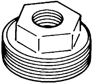 WARD MANUFACTURING PIPE FITTING. HEX BUSHING. 2 X 1/2. MALLE