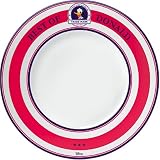 Produkt-Bild: United Labels 0113322 - Best of Donalds-Red and Blue Kleiner Teller Porzellan in pr&auml;mierter Geschenkverpackung 22 cm