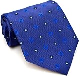 Paul Smith Purplish Navy Flower Pattern Silk Necktie 69