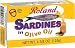 Roland Plain Sardines in Olive Oil, 4 3/8-Ounce Cans (Pack of 10)
