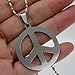 R.H. Jewelry Mens Womens Stainless Steel Pendant, Peace Symbol Pendant Necklace