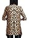 Allegra K Women Leopard Long Sleeve Open Front Boyfriend Cardigan