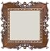Bejeweled Bronze Scrolls Picture Frame, Holds 2"x2" Photo