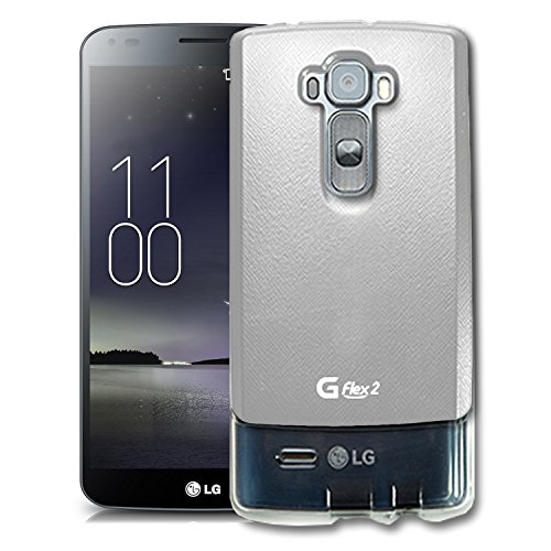 LG G Flex 2 Case, Cellto [Non-Slip] [Perfect Fit] G Flex [2nd Gen] Case Slim **NEW** [Buckle Series] [Thin Fit] [PU Leather] Premium Coated Non Slip Surface with Excellent Grip Flex Case - ECO-Friendly Packaging - Slim Case for G Flex 2 (2015) - Whit