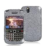 Silver Bling Rhinestone Faceplate Diamond Crystal Hard Skin Case Cover for  ....
