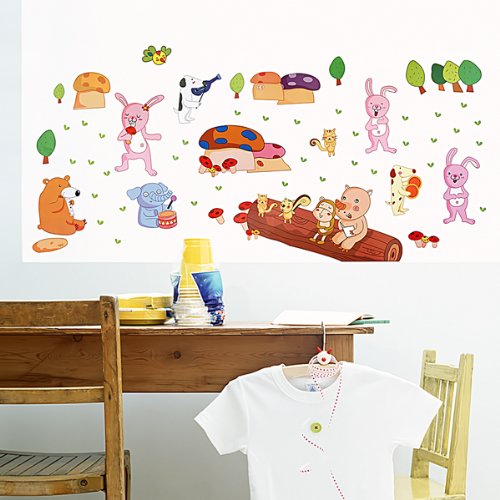 Singing Animals – Vinyl Wall Art Sticker Appliques