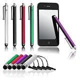 The Matched Set 10 Pc Set of Maxi and Mini Styluses Midnight Black Rose Red Royal Purple Pure White and Jade Green Universal Capacitive Stylus Pens by Chromo Inc for iPad 2 3 iPhone 3S 4S Kindle Fire Samsung Galaxy HTC One Motorola Droid