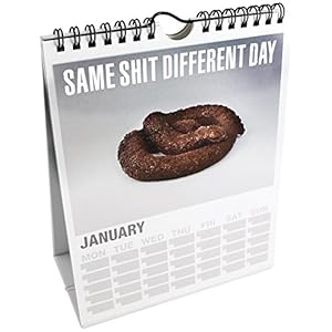 Same Sh*t Calendar Funny Novelty Humorous Desk Home Office Stationary ...