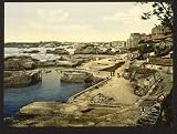 Fishing harbor, Biarritz, Pyrenees, France wall sized print (photochrom) photochrome , 14x18