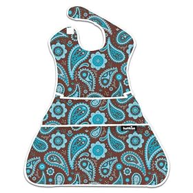 Bumkins Waterproof Supersized SuperBib - Turquoise Paisley