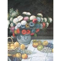 20X24 inch Monet Painting Still Life with Flowers and Fruits