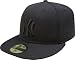MLB New York Yankees Black on Black 59FIFTY Fitted Cap, 7 1/2