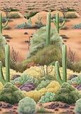 Wilder Westen Scene Setter Wüsten Landschaft