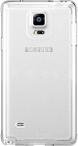 Cellular Outfitter Samsung Galaxy Note 4 Rubberized Slim Fit Snap-on-Case -Transparent Clear
