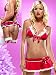 Pom Pom Sexy Santa Christmas Costume Available in SM or ML