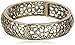 1928 Jewelry Brass Vines Filigree Stretch Bracelet