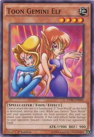 Yu-Gi-Oh! - Toon Gemini Elf (DPBC-EN045) - Duelist Pack 16: Battle City - 1st Edition - Common