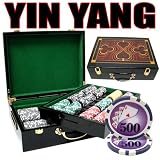 500 Yin Yang Poker Chip Set with High Gloss Wooden Case