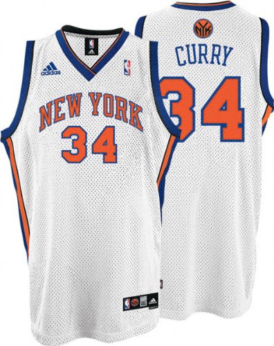 Eddy Curry Jersey: adidas White Swingman #34 New York Knicks Jersey