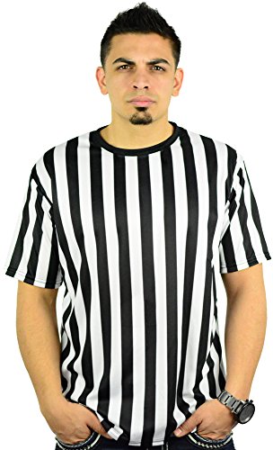Mens Referee Shirts|Comfortable, Lightweight Ref Shirt for Officials, Bars, More