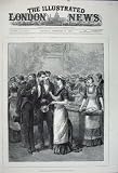 1880 YOUNG LADIES SCHOOL COOKERY MEN FOOD FINE ART