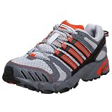 adidas Men's Response Trail Running Shoe,Lead/Black/Orange,9.5 M