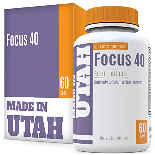 Focus 40 Brain Formula is a Powerful Nootropic and Brain Supplement That Supports Mental Alertness, Memory, Focus, and Concentration, It Is Like Brain Food for Both Men and Women