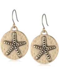 Lucky Brand Starfish Coin Earrings