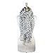 PASKMLNA Animal Print Fringed Shoulder Pashmina Wrap Scarf - Leopard Zebra Patterns