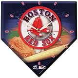 Boston Red Sox - Field Collage Home Plate Clock MLB Pro Baseball