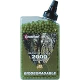 Crosman .20g Biodegradable Airsoft BBs, 2000 count