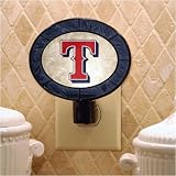 Texas Rangers Art Glass Nightlight