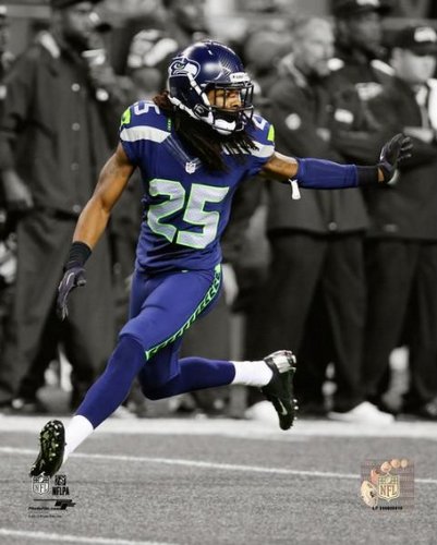 Richard Sherman Seattle Seahawks 2013 NFL Spotlight Action Photo (Size: 8