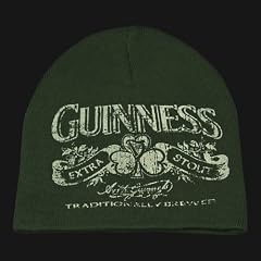 Guinness Green Shamrock Knitted Hat