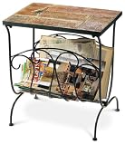 Slate-Top Magazine Table