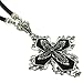 Fashion Cross Pendant Necklace with Crystals - title=