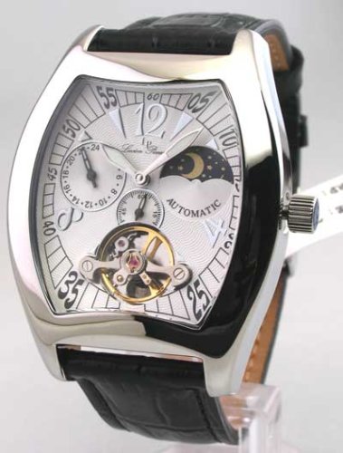 MENS LUCIEN PICCARD AUTOMATIC 3 EYE NEW WATCH 26560SSL